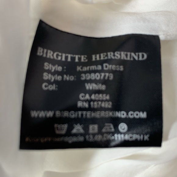 BIRGITTE HERSKIND Karma Organza Long Sleeve Maxi Dress in White - Picture 13 of 13